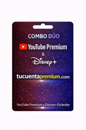 Combo Disneyplus estandar + Youtube premium