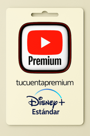 Combo Disneyplus estandar + Youtube premium