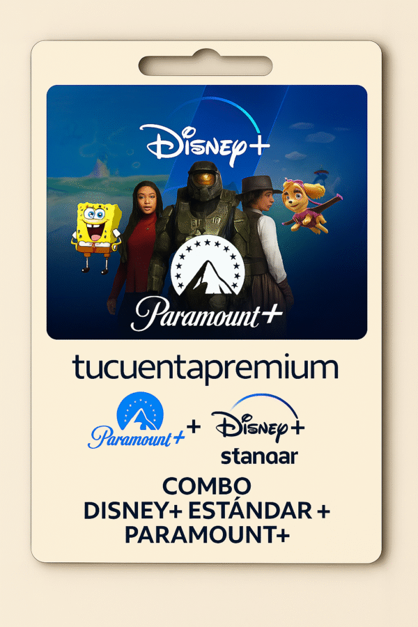 Combo Disneyplues estandar  +  Paramount +