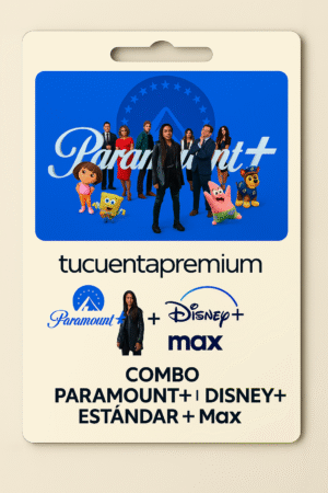 Combo Paramount+ + DisneyEstándar + Max