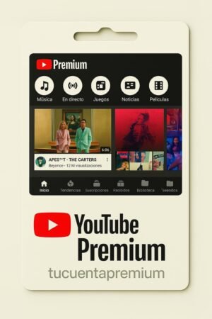 Youtube premium x 3 meses
