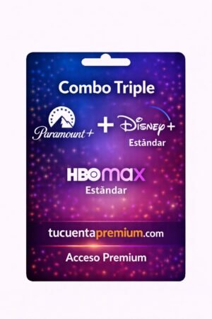 Combo Paramount+ + DisneyEstándar + HBOmax