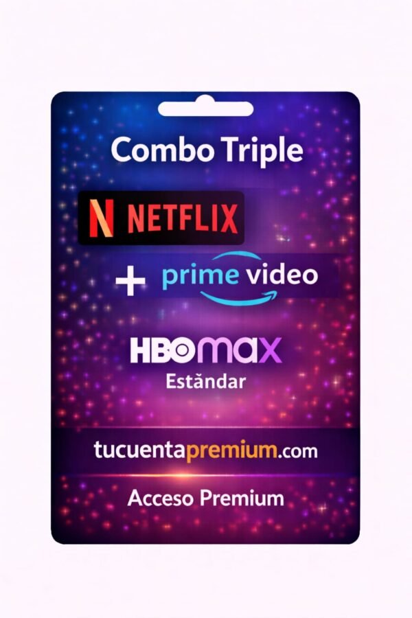 Combo Netflix- HBOmax - Prime video