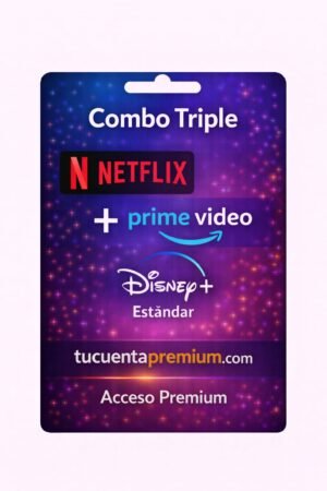 Combo Netflix -prime video- Disney estandar