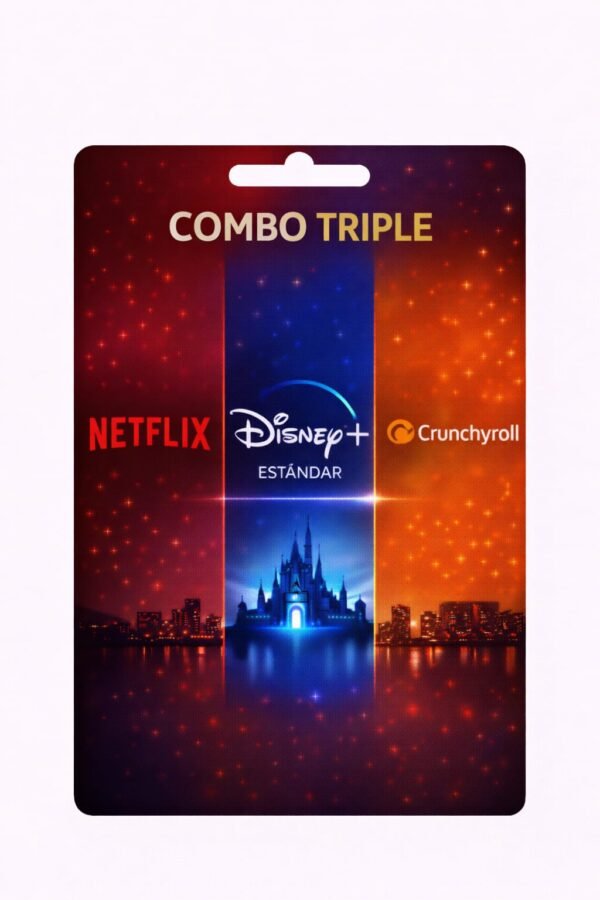 diney y crunchi Combo Netflix - Disney estandar- Crunchyroll