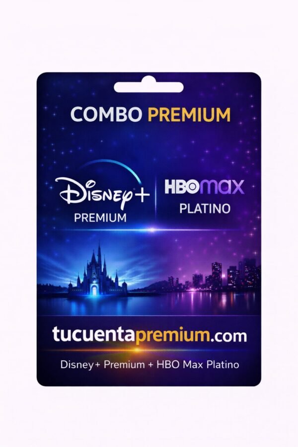 plqtino Combo premium - Disney premium - HBOmax platino