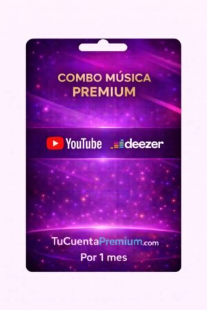 Combo Musica premium Youtube + Dezeer