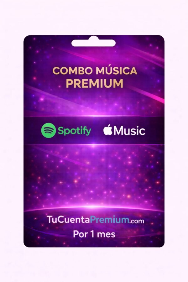 combo spoty y aplle Combo musica premium Spotify premium - Apple music