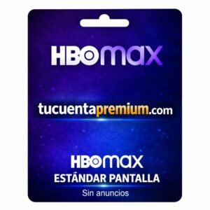 HBOMAX Estandar sin anuncios pantalla x 30dias